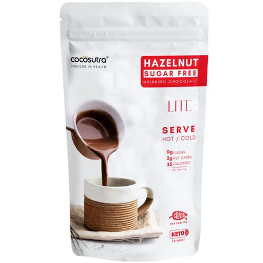 Hazelnut Sugar-Free Drinking Chocolate - Lite, Keto Friendly