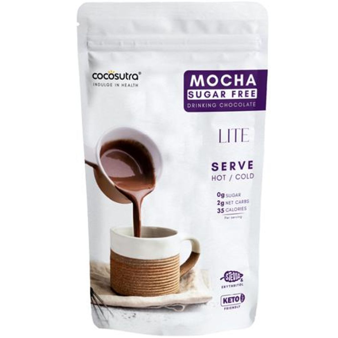 Mocha Sugar-Free Drinking Chocolate - Lite, Keto Friendly
