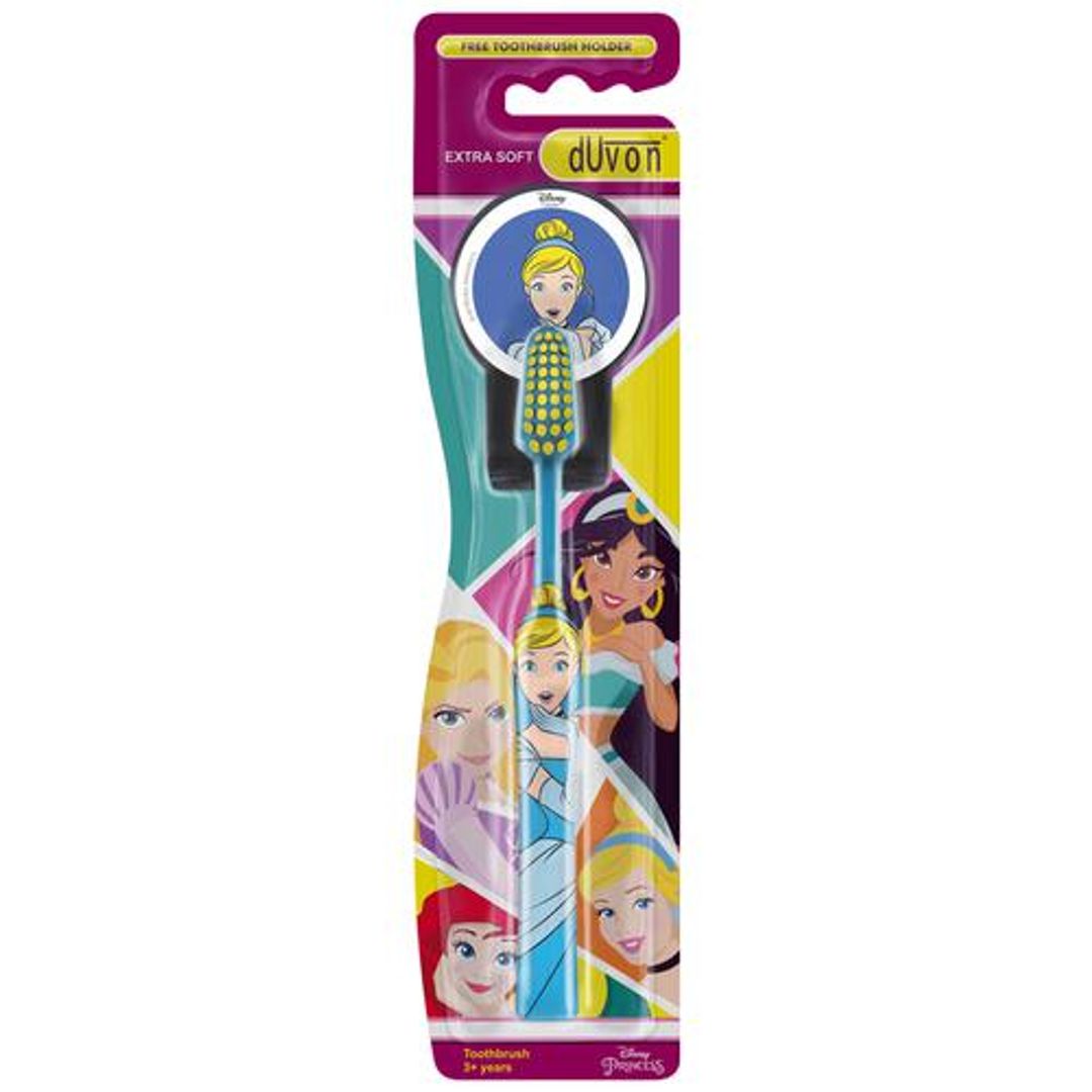 Disney Kids Toothbrush - Cinderalla, Extra Soft Bristles, Ergonomically Designed Grip