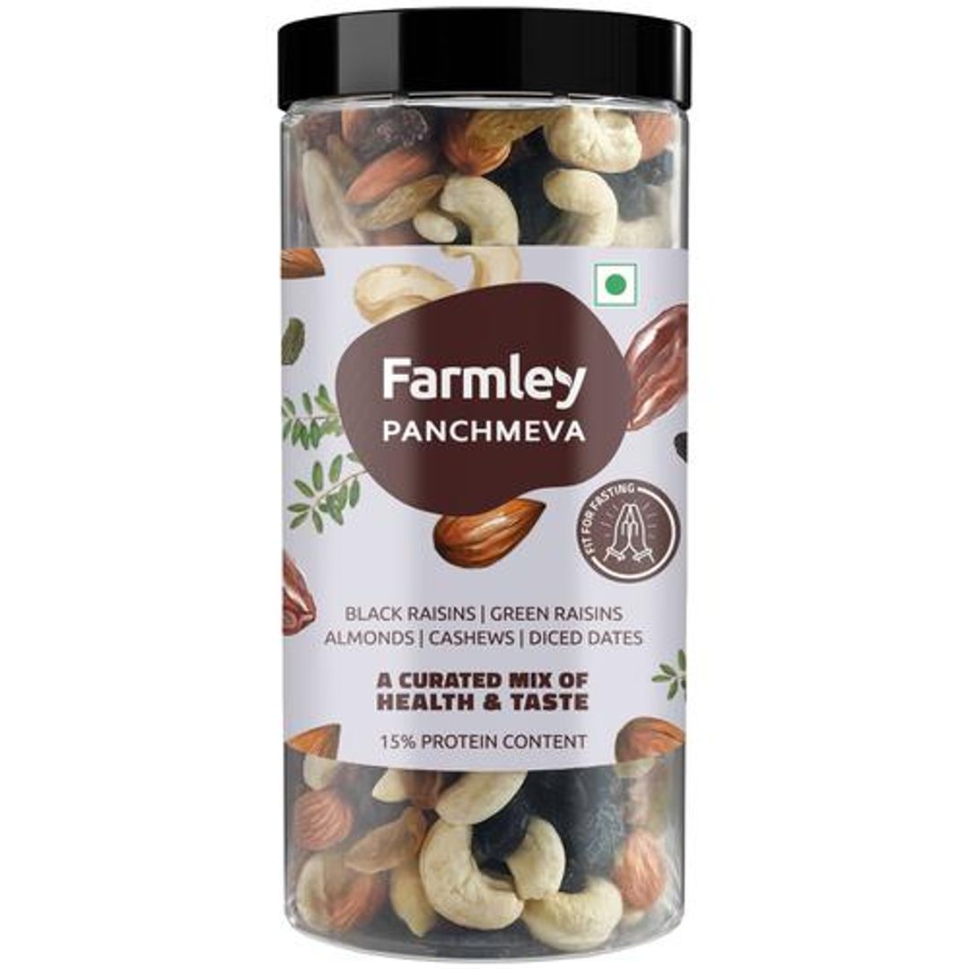 Premium Panchmewa Superfood Farmley Mixed Dry Fruit Jar