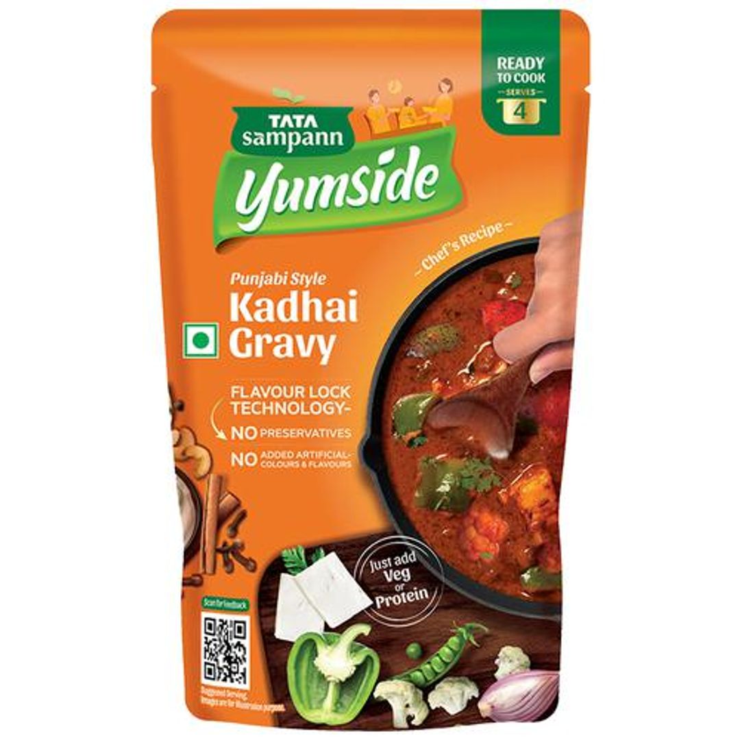 Punjabi Style Kadhai Gravy - Ready To Cook, Serves 4
