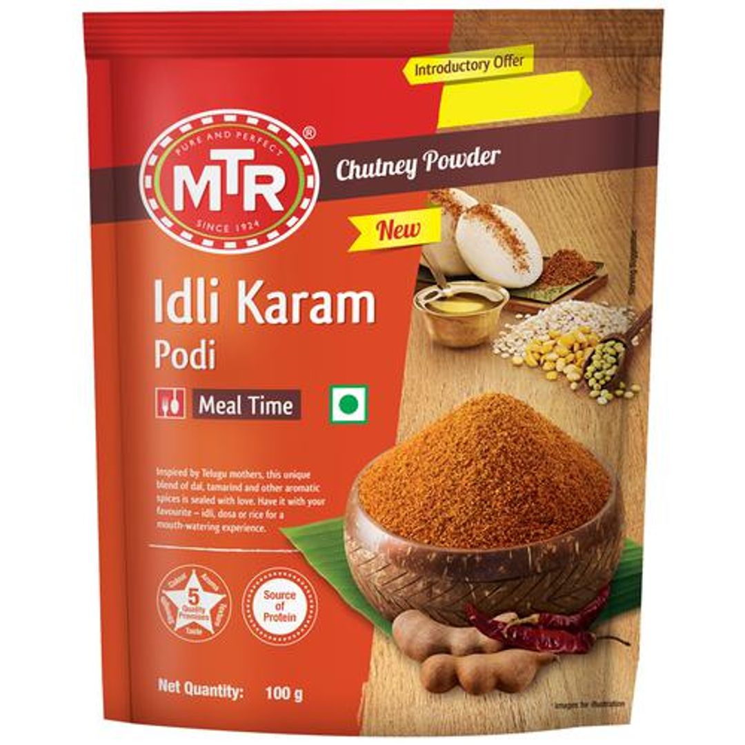 Idli Karam Podi - Chutney Powder, Source Of Protein
