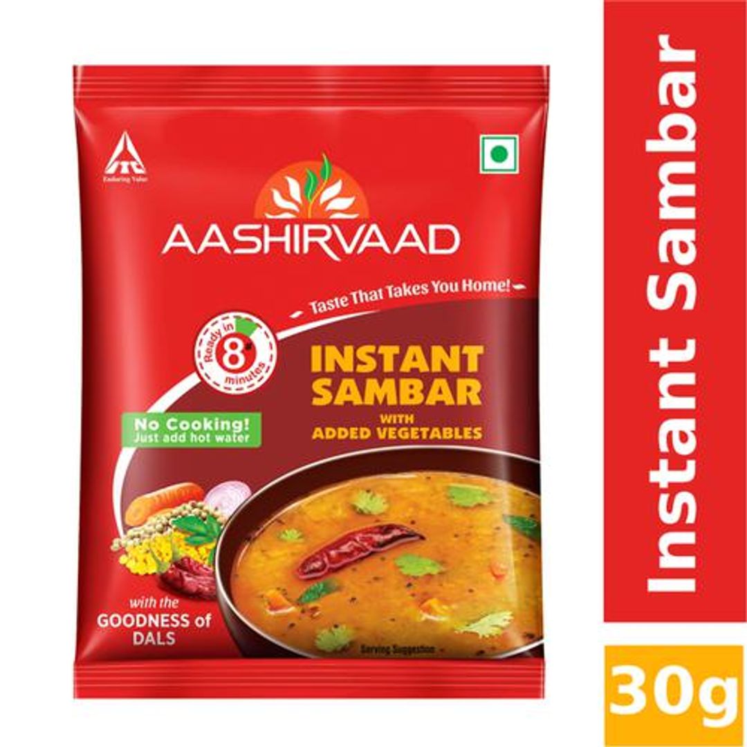Instant Sambar With Added Vegetables & Dals - Just Add Hot Water, No Preservatives