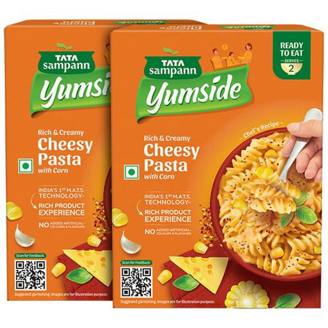 Cheesy Pasta With Corn - Rich & Creamy, Ready To Eat, No Added Flavours