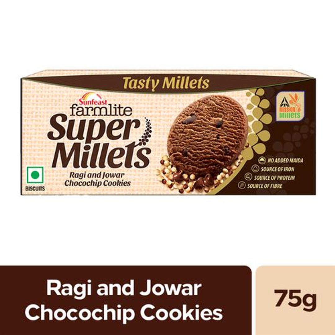 Farmlite Super Millets Ragi & Jowar Chocochip Cookies