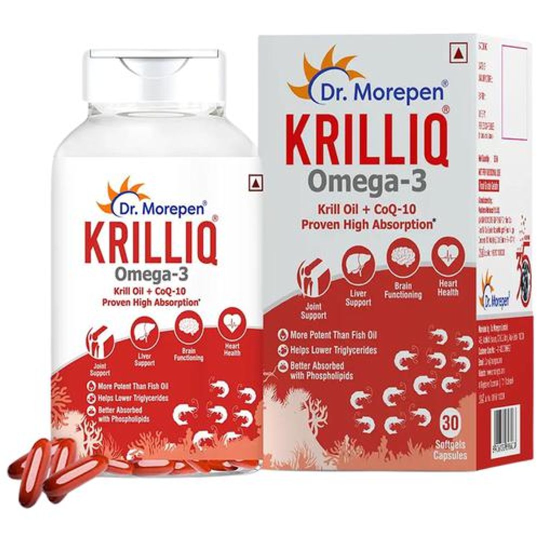 Krilliq Krill Oil With Coenzyme Q10 Softgels