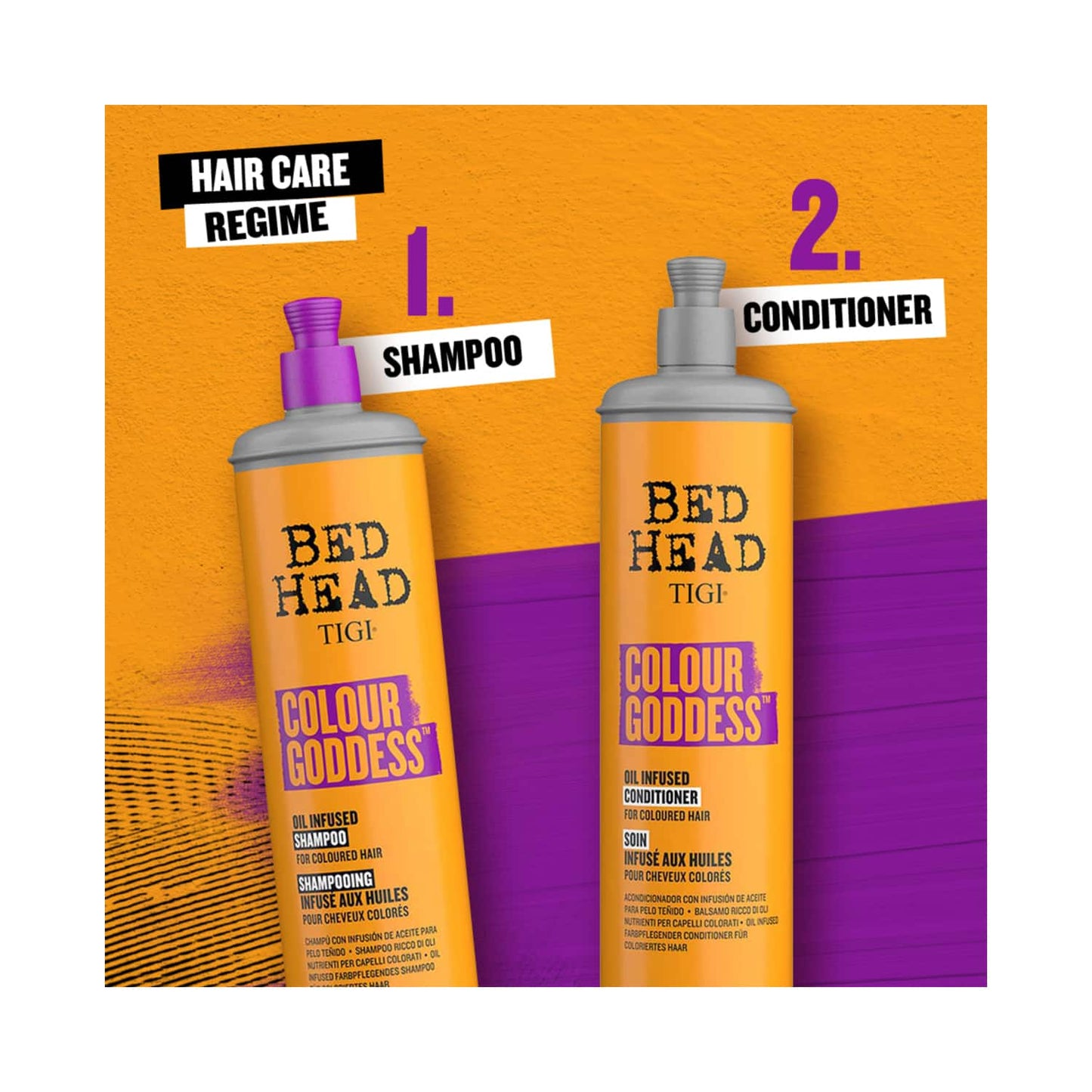 TIGI Bed Head Color Goddess Oil Infused Shampoo For Colored Hair (600ml)