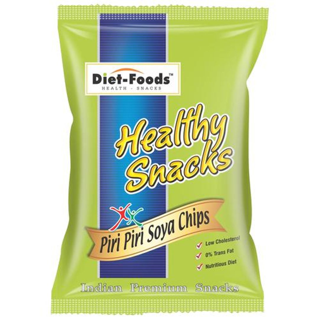 Piri Piri Soya Chips - Healthy Snacks, Low Cholesterol, High In Protein, No Trans Fat