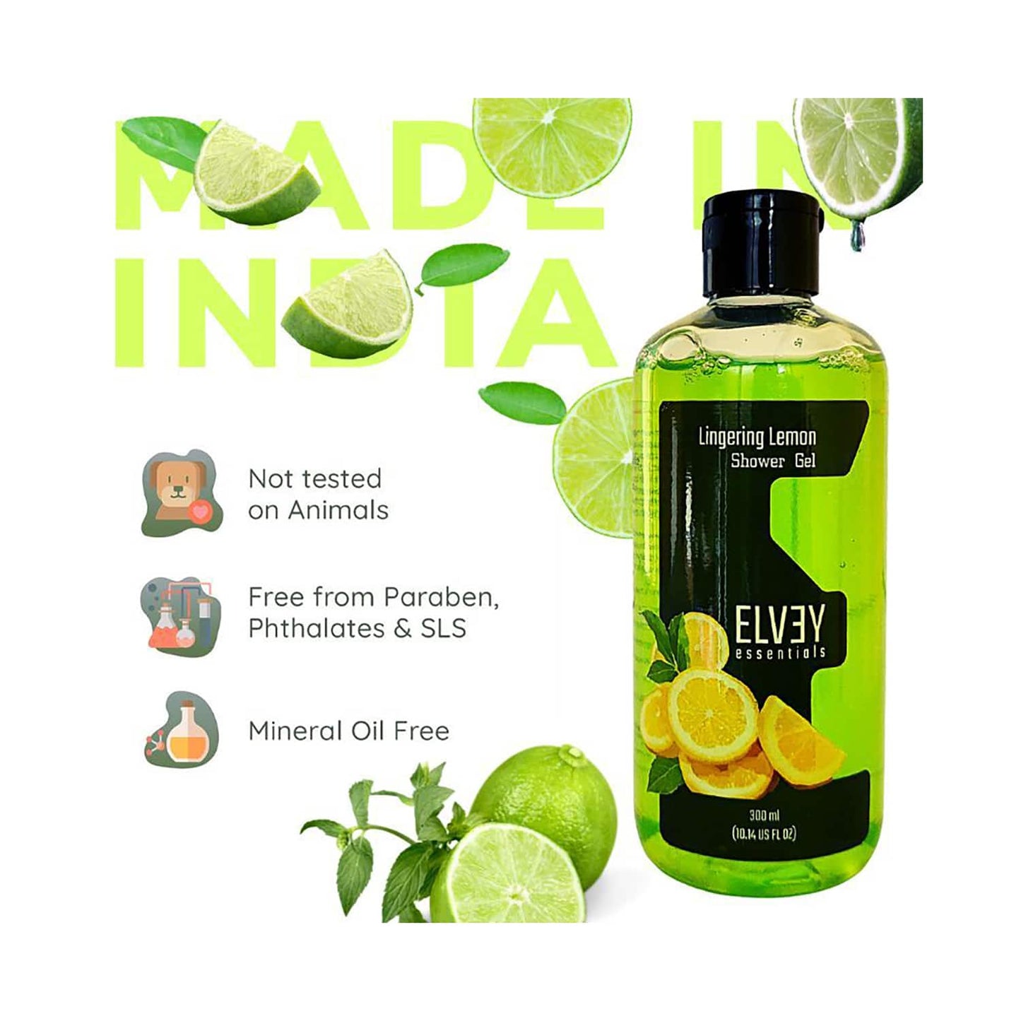 Elvey Essentials Lingering Lemon Shower Gel (300ml)