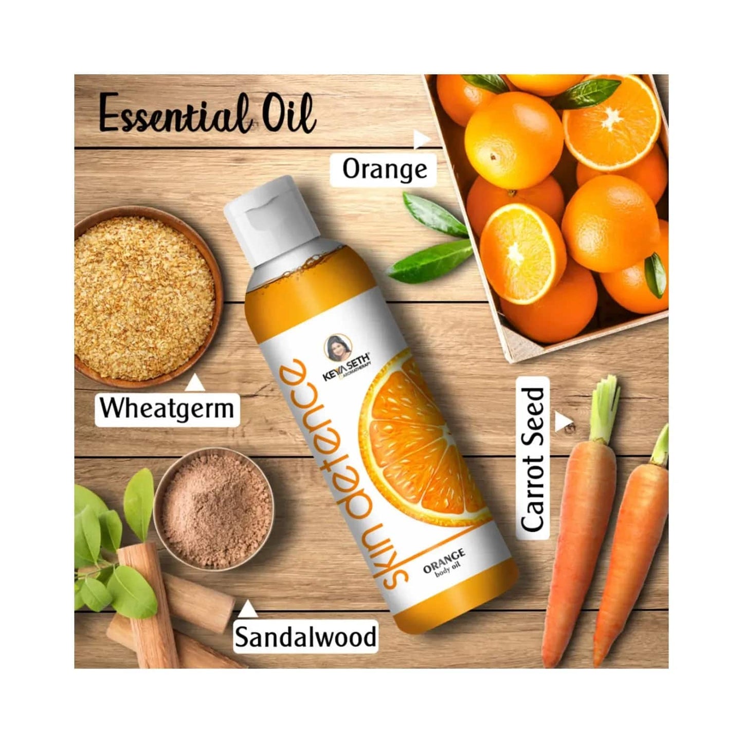 Keya Seth Aromatherapy Skin Defence Orange Body Oil (400ml)