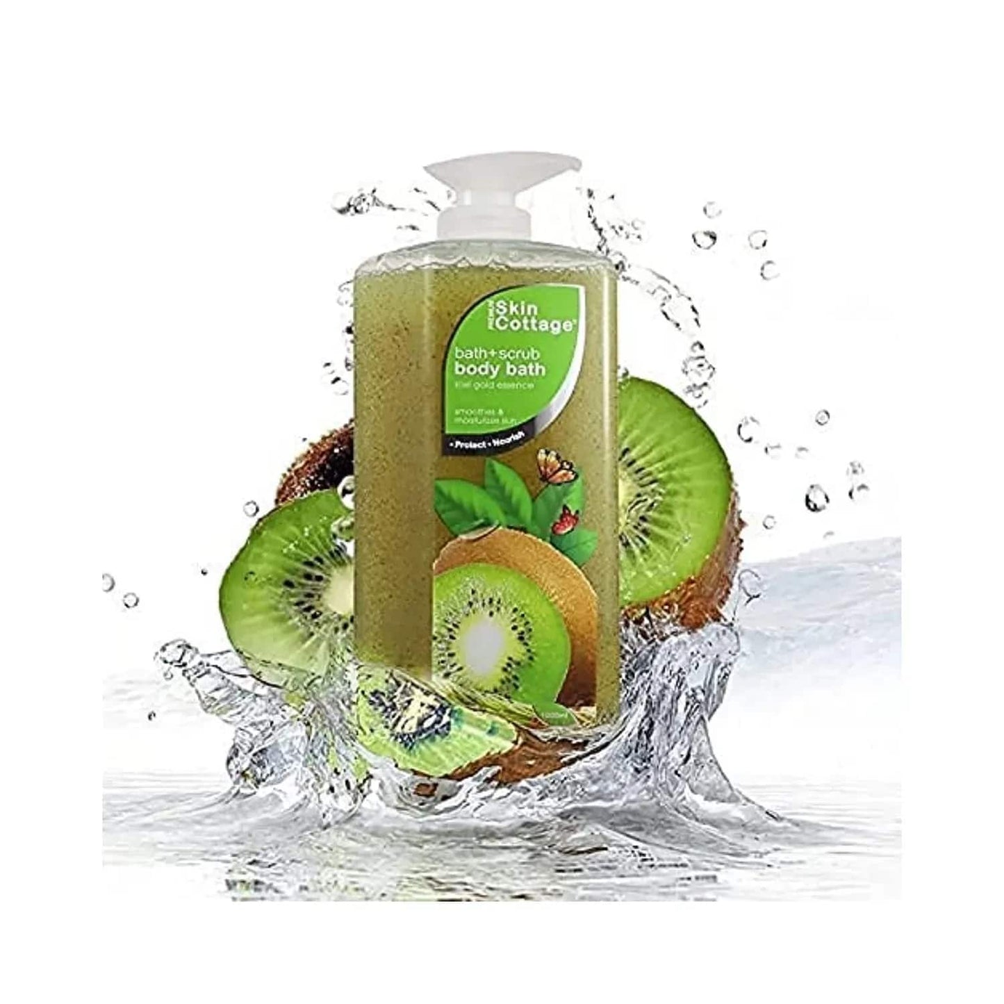 SKIN COTTAGE Kiwi Gold Essence Body Bath + Scrub (1000ml)