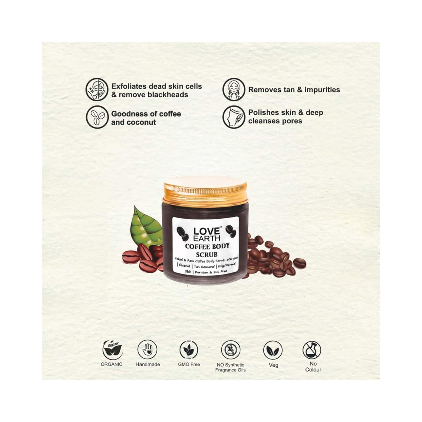 Love Earth Coffee Body Scrub (100g)
