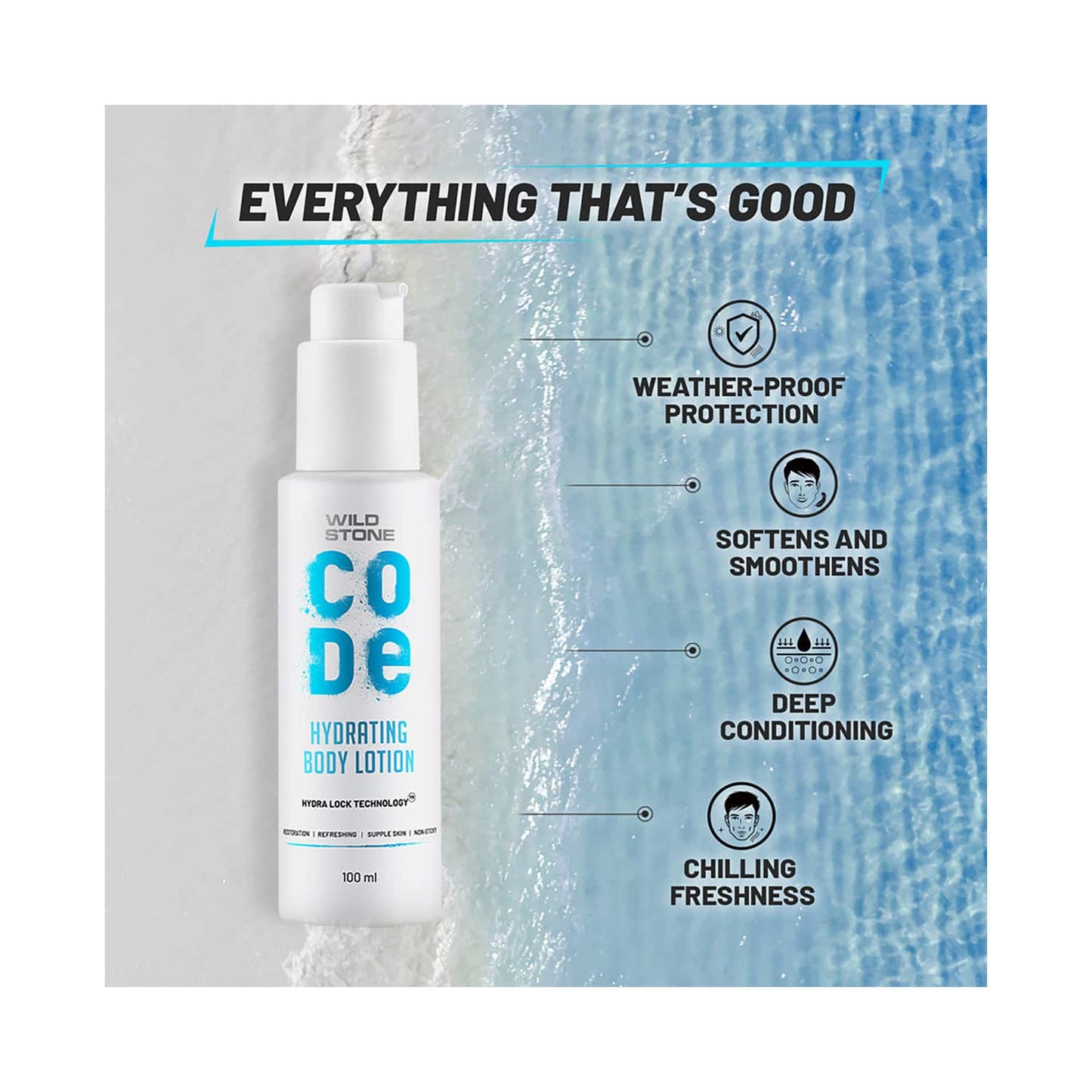 Wild Stone Code Hydrating Body Lotion (100ml)