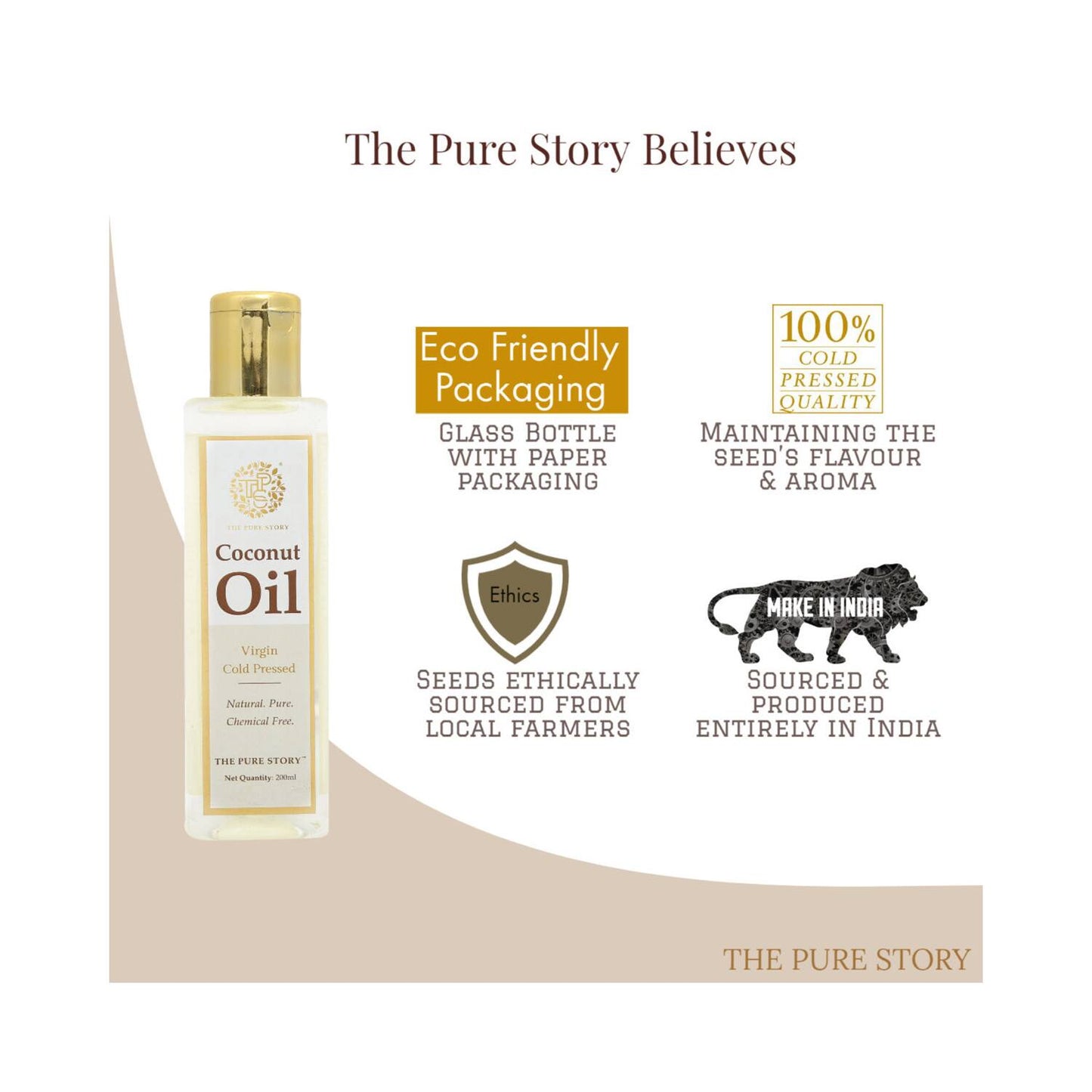 The Pure Story Coconut Oil (200ml)