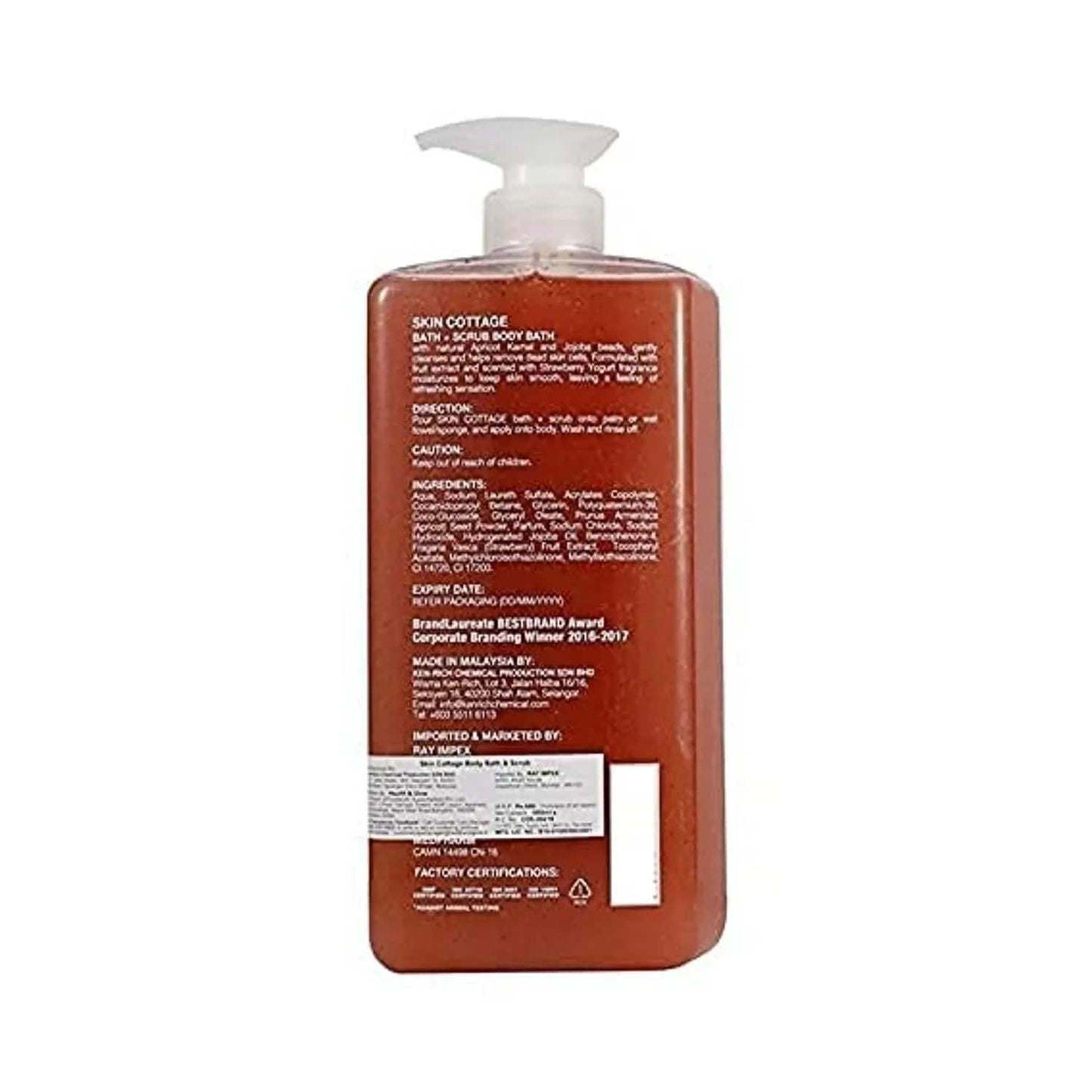 SKIN COTTAGE Strawberry Yogurt Essence Body Bath + Scrub (1000ml)