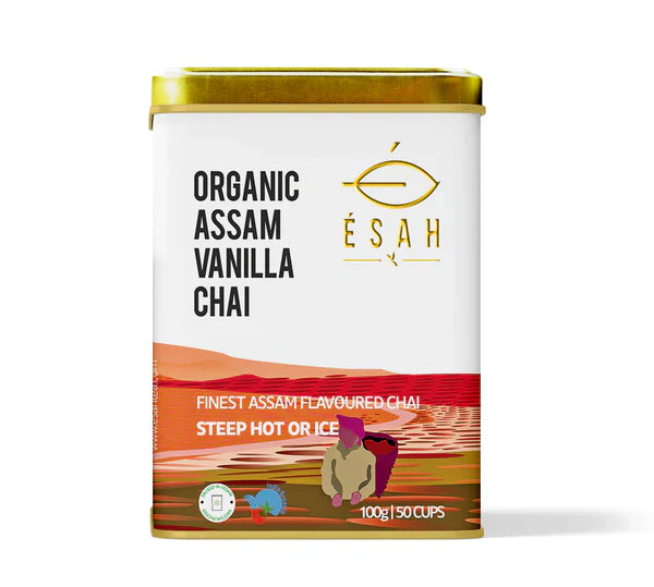 Organic Assam Vanilla Chai - Refreshing, Aromatic, Promotes Digestion