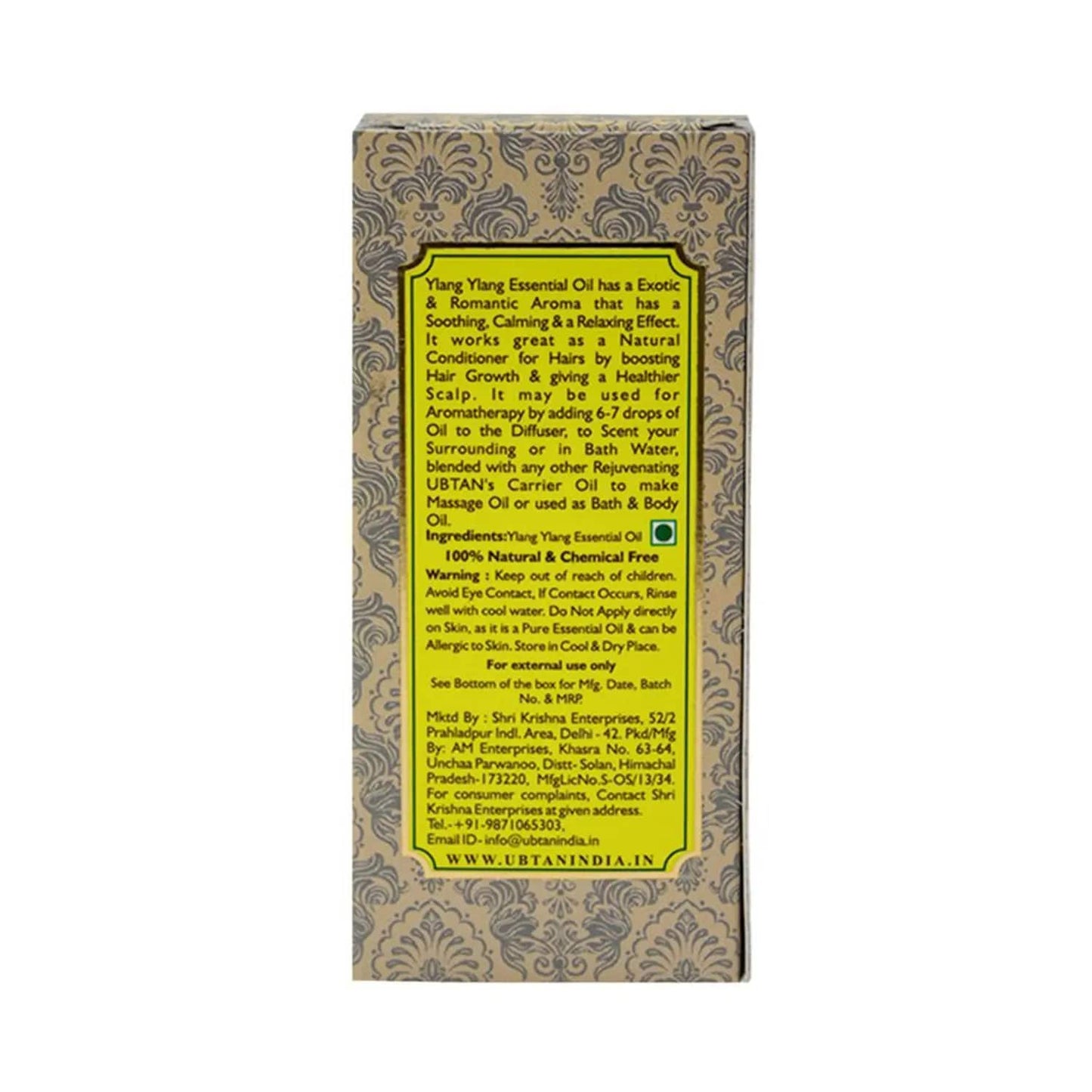 Rejuvenating UBTAN Ylang Ylang Pure Essential Oil (10ml)