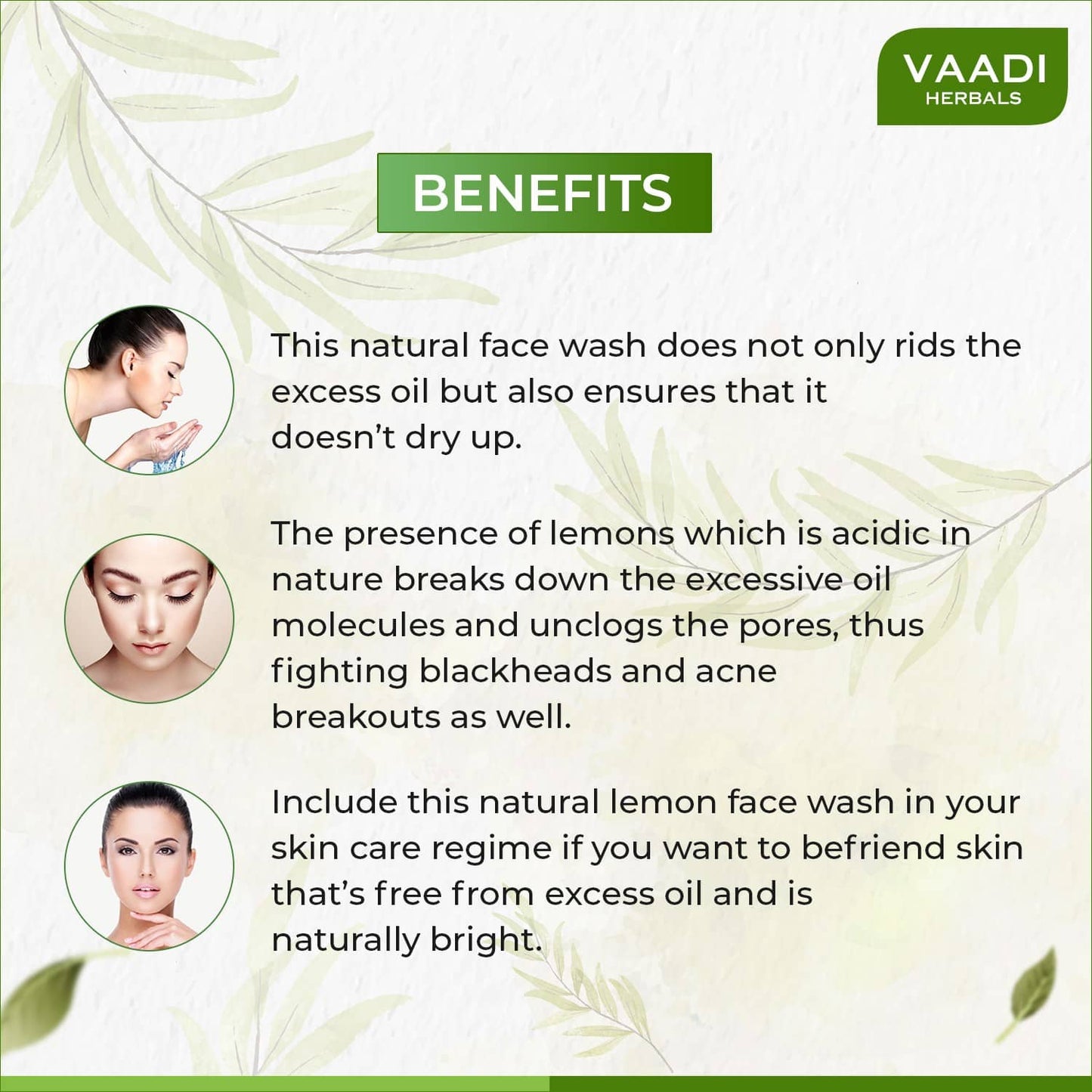 Vaadi Herbals Pure Honey Lemon With Jojoba Beads Facewash (60ml)