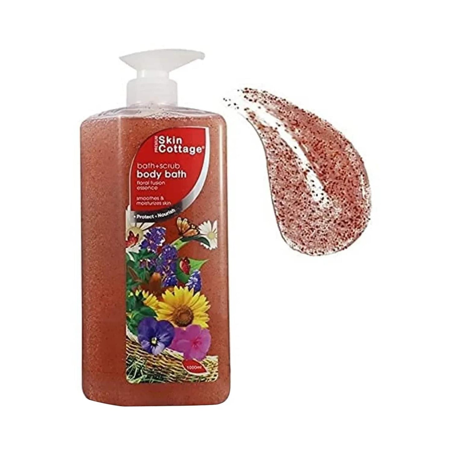 SKIN COTTAGE Floral Fusion Essence Body Bath + Scrub (1000ml)