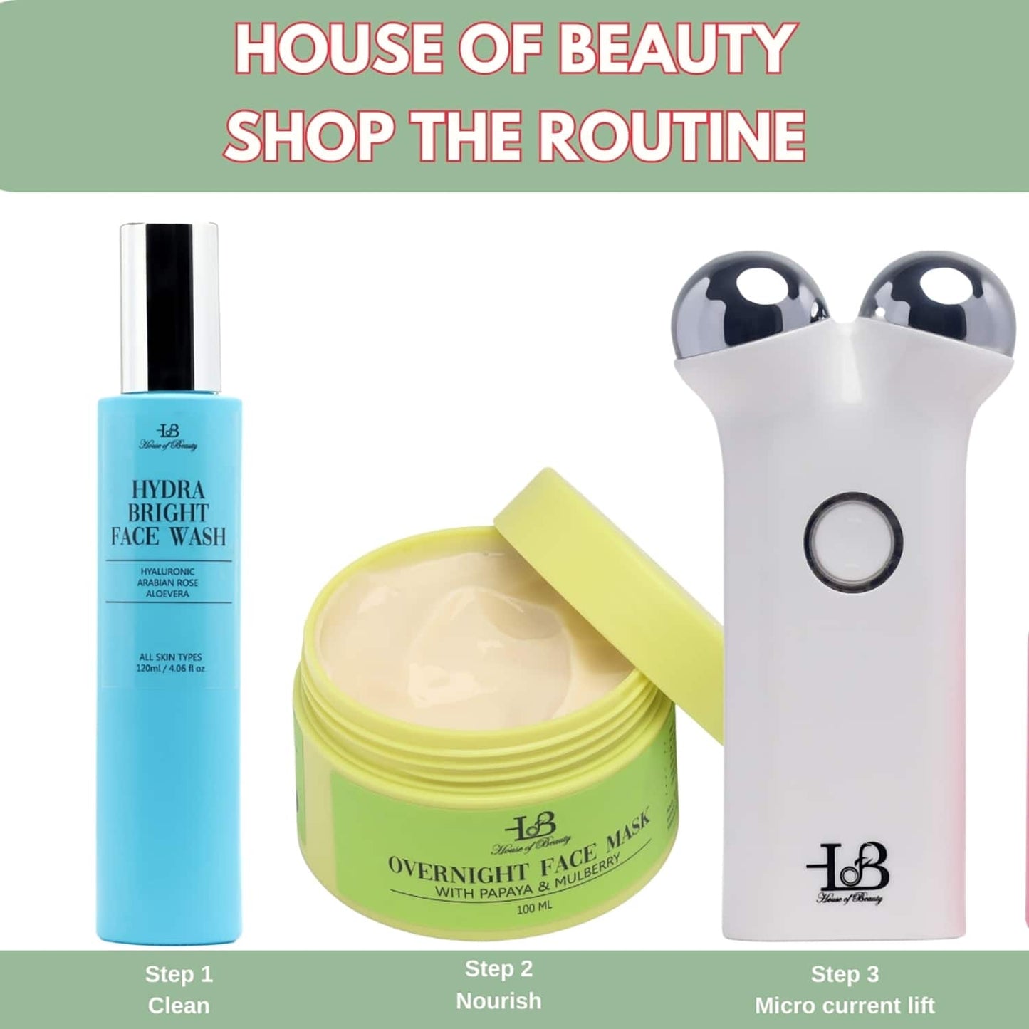 House of Beauty Overnight Face Mask-Pigmented Skin & Discoloration W/T Papaya Enzymes (100 ml)