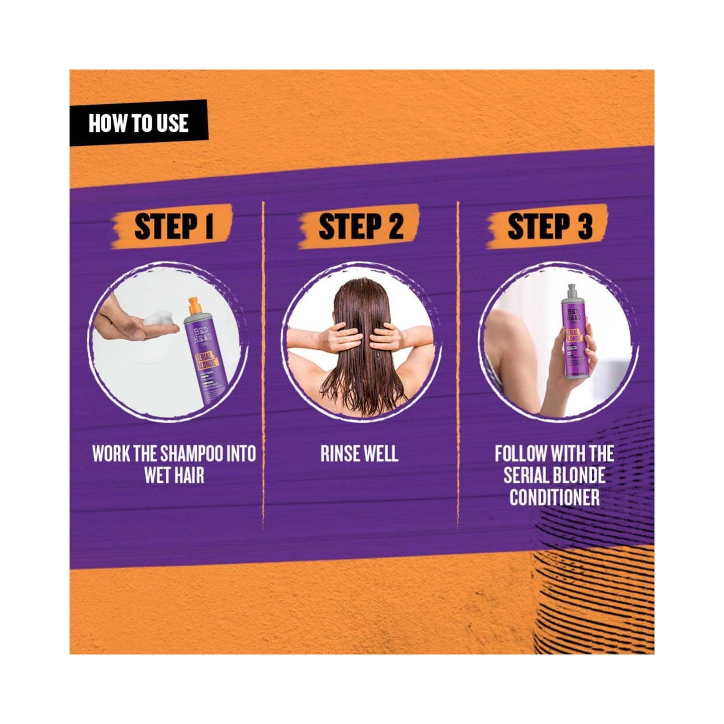 TIGI Bed Head Serial Blonde Purple For Cool Blonde Colored Hair Toning Shampoo (400ml)