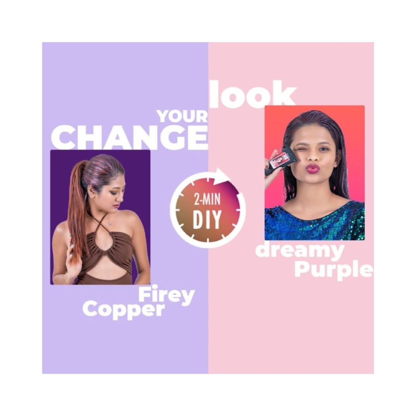 Anveya Colorisma Hair Color Makeup - Plush Purple (30ml)