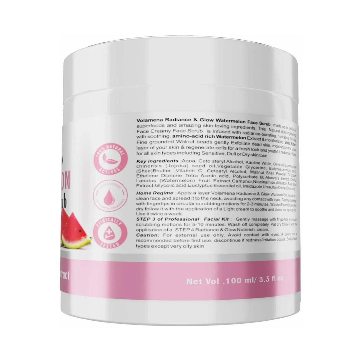 Volamena Radiance & Glow Watermelon Scrub (100ml)