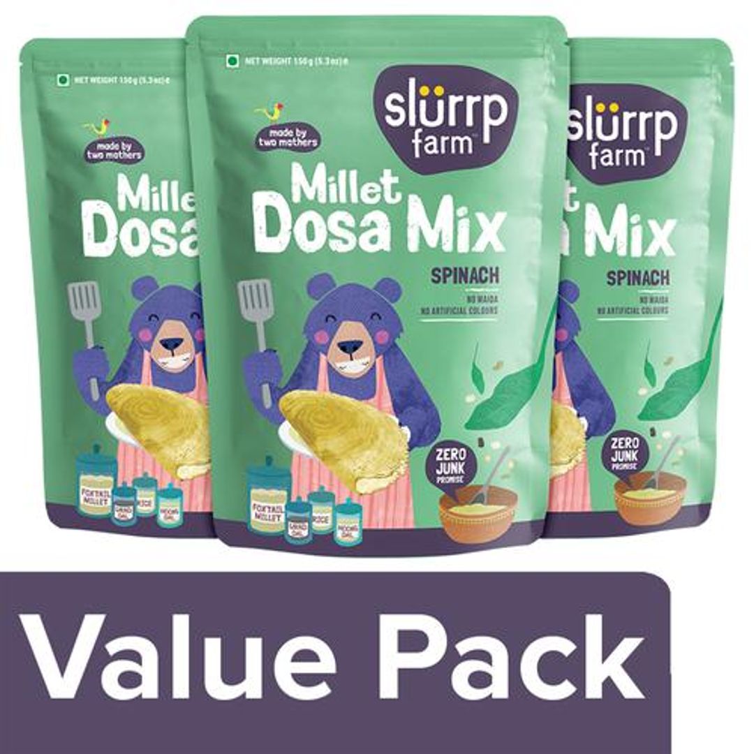 Spinach Dosa Mix - High Protein, No Preservatives, Instant Healthy Breakfast