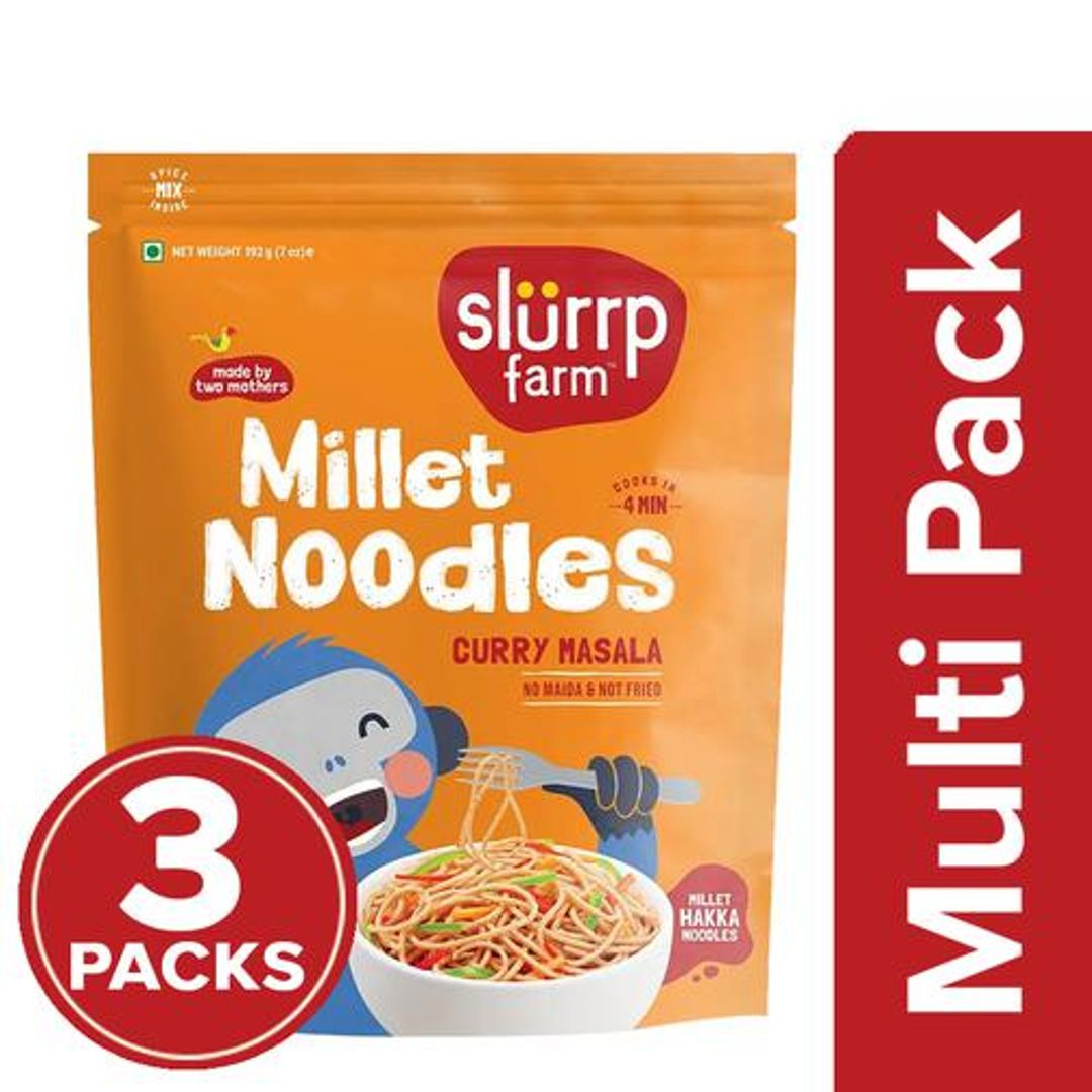 Millet Noodles - Curry Masala Flavour, No Maida, Not Fried, No MSG