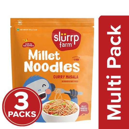 Millet Noodles - Curry Masala Flavour, No Maida, Not Fried, No MSG