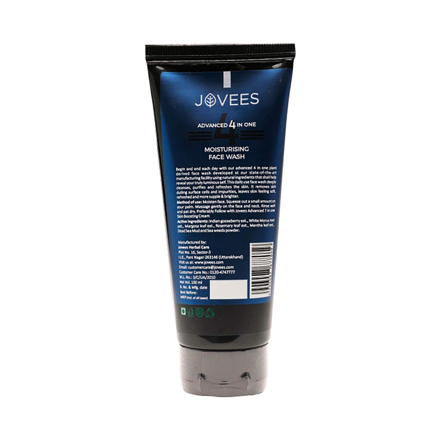 Jovees Men Essential Advanced 4-In-One Moisturising Face Wash (100g)