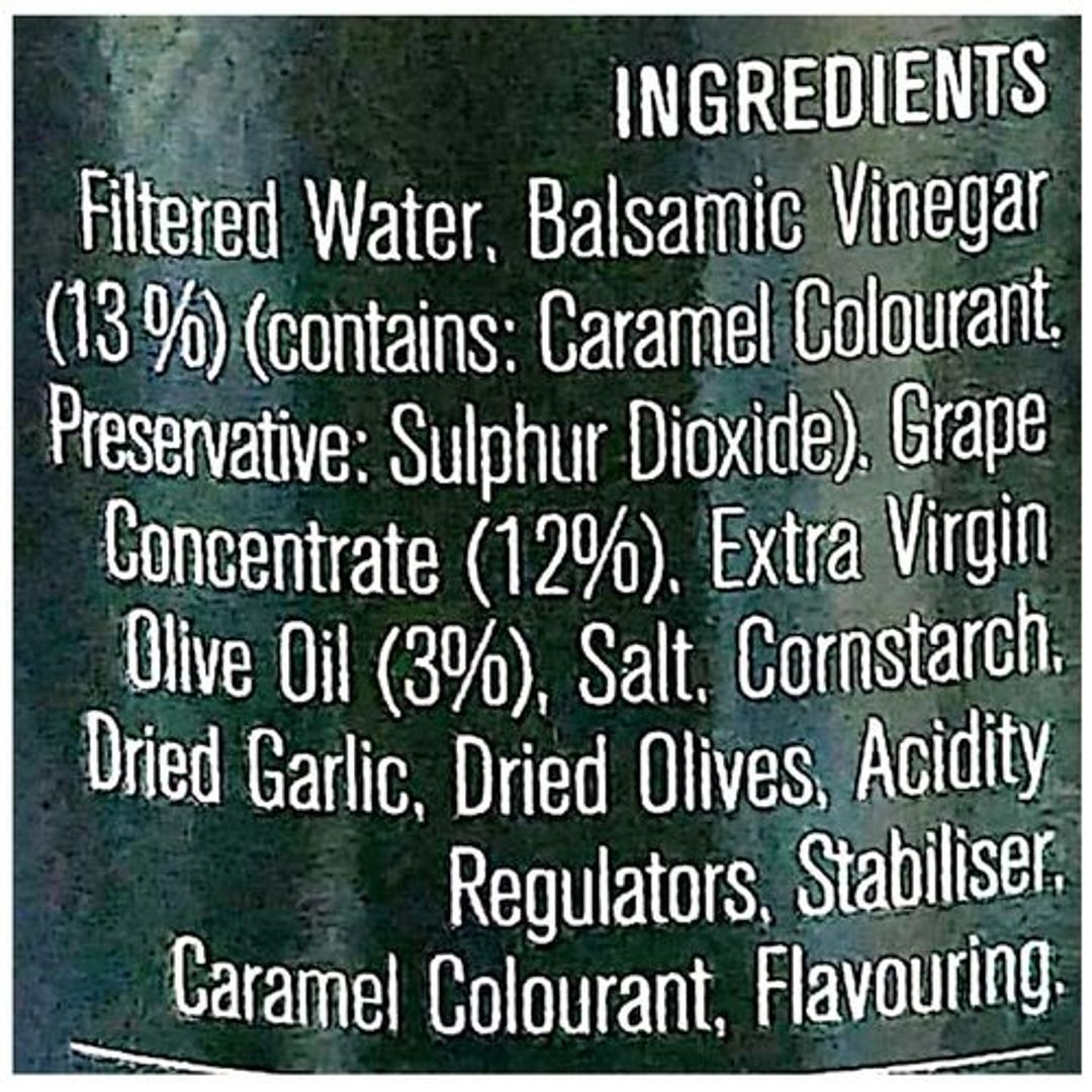 Salad Dressing - Balsamic Low Fat