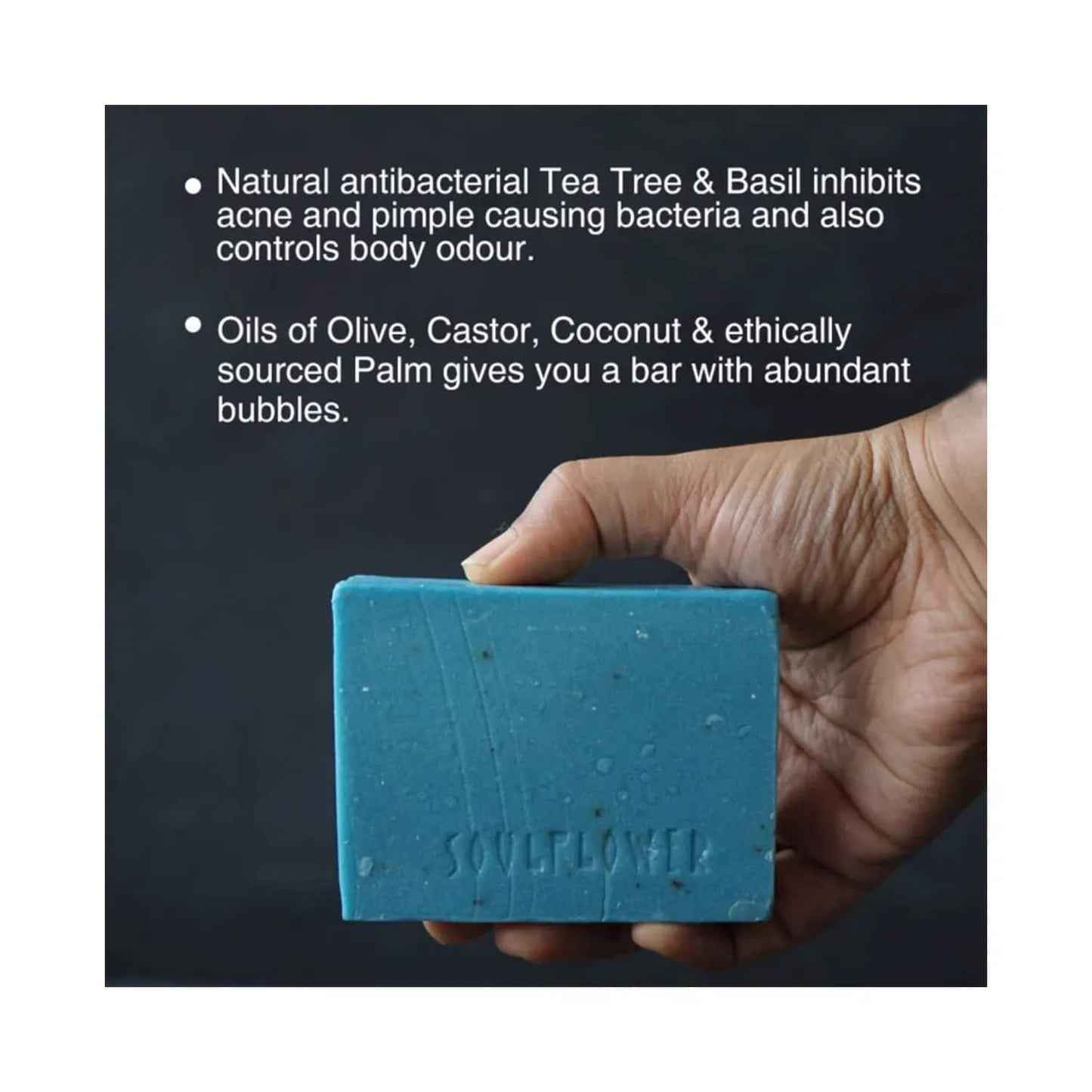 Soulflower Pure Tea Tree Soap - (150g)