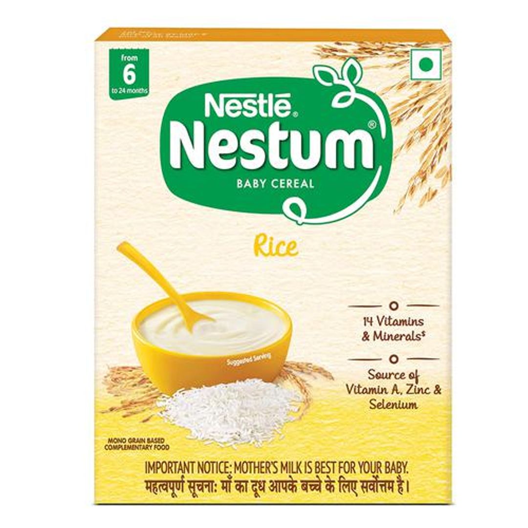 Nestum Baby Cereal - Rice, From 6 To 24 Months, Rich In Zinc & Selenium