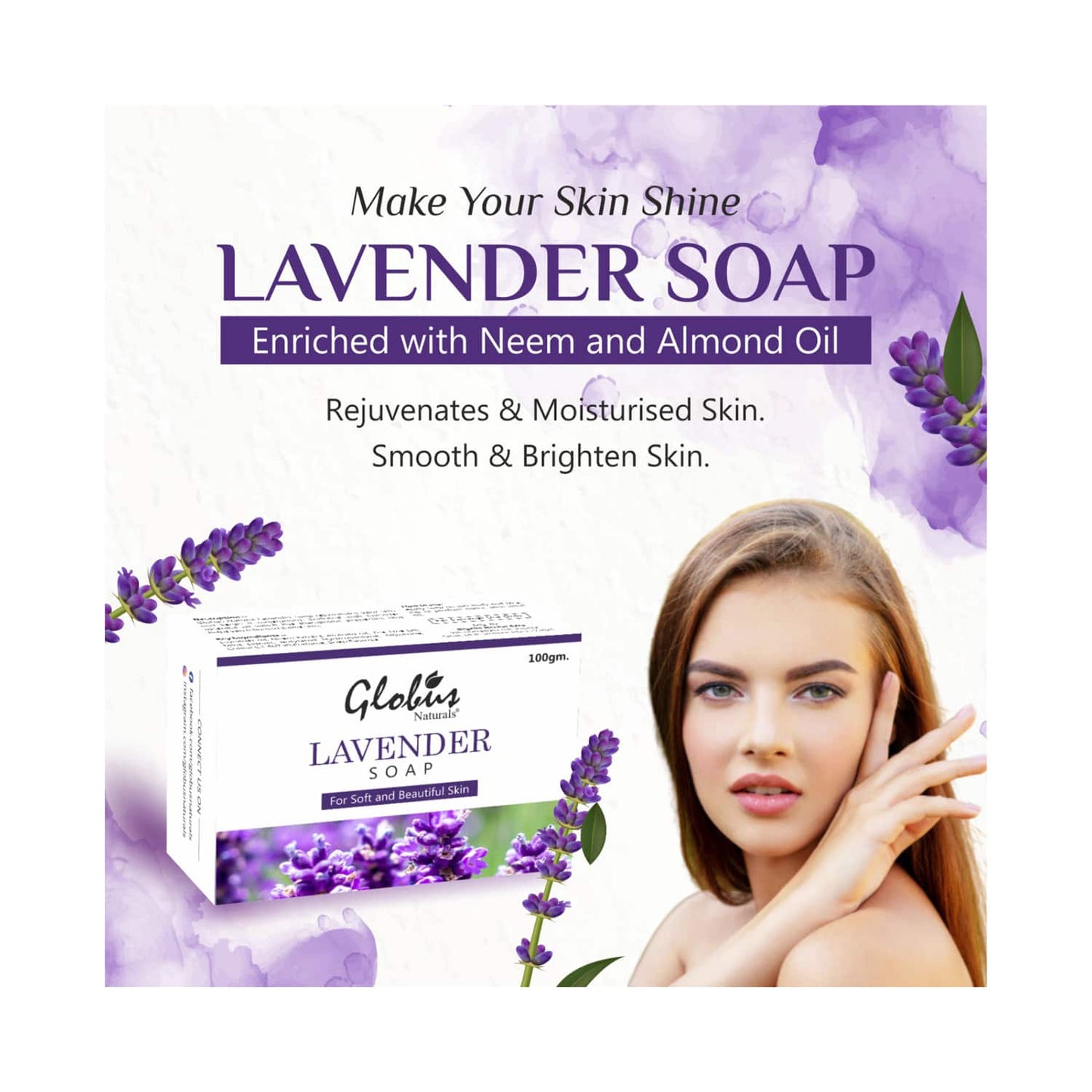 Globus Naturals Lavender Soap (100g)
