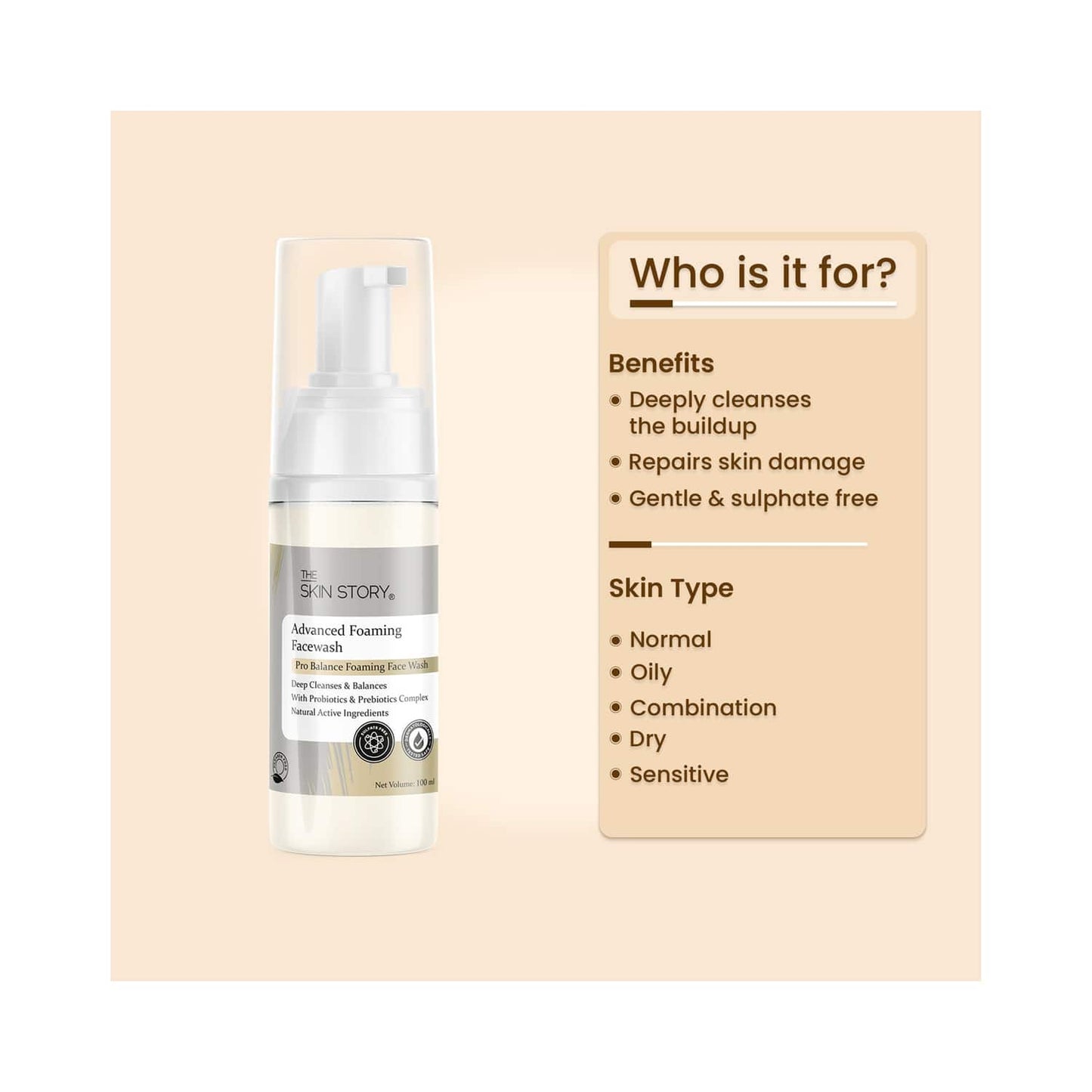 The Skin Story Advanced Foaming Facewash (100ml)