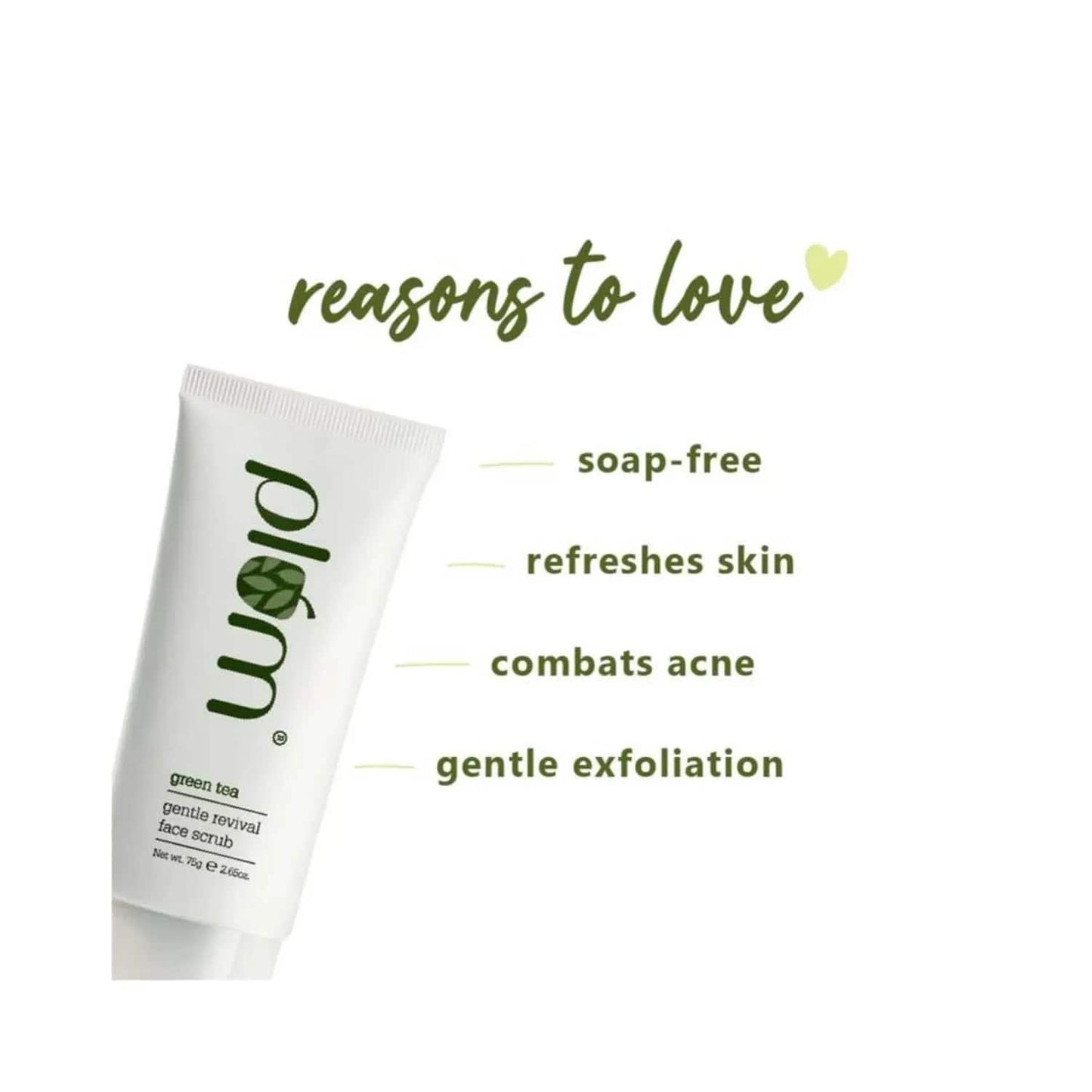 Plum Green Tea Gentle Revival Face Scrub - (75g)