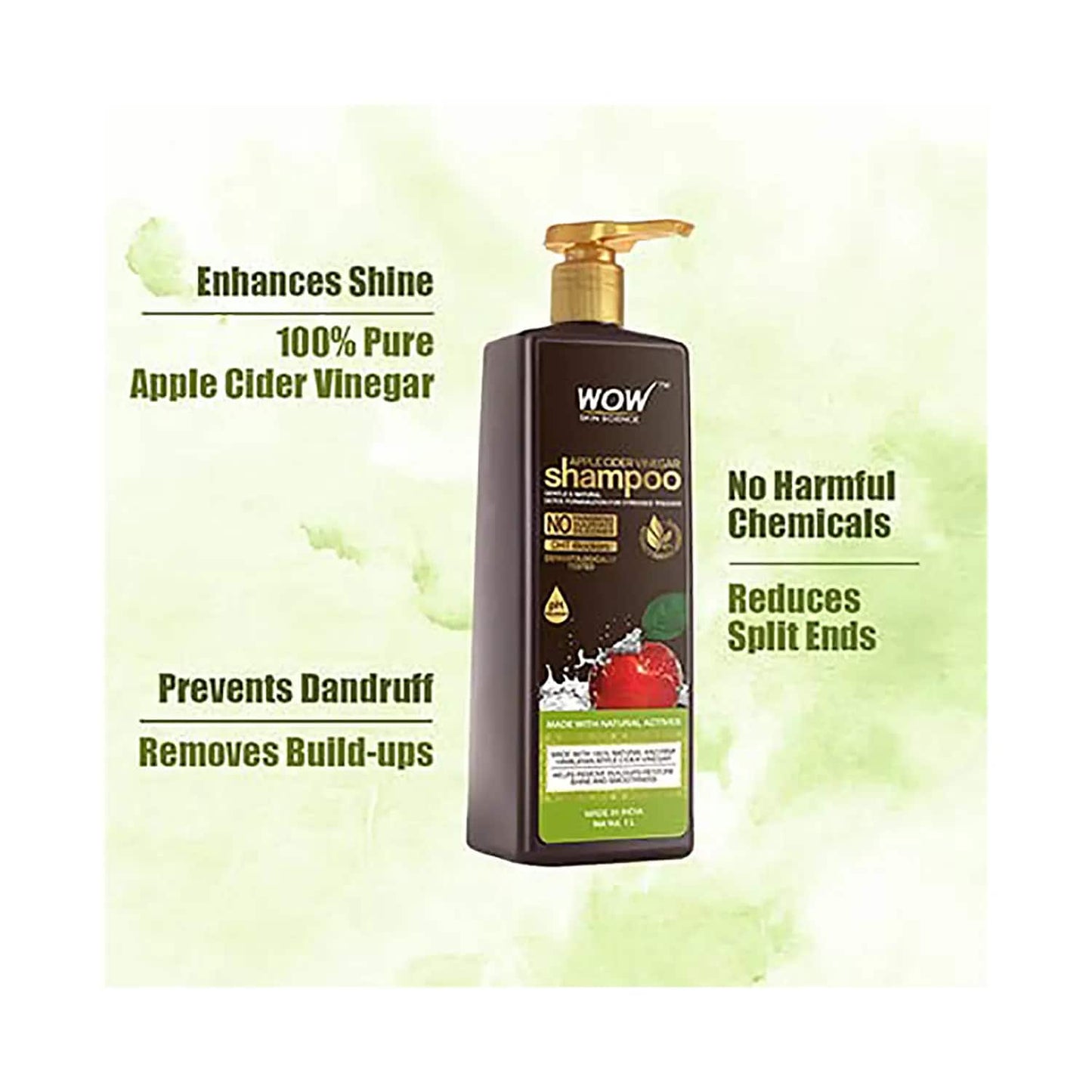 WOW SKIN SCIENCE Apple Cider Vinegar Shampoo (1000ml)