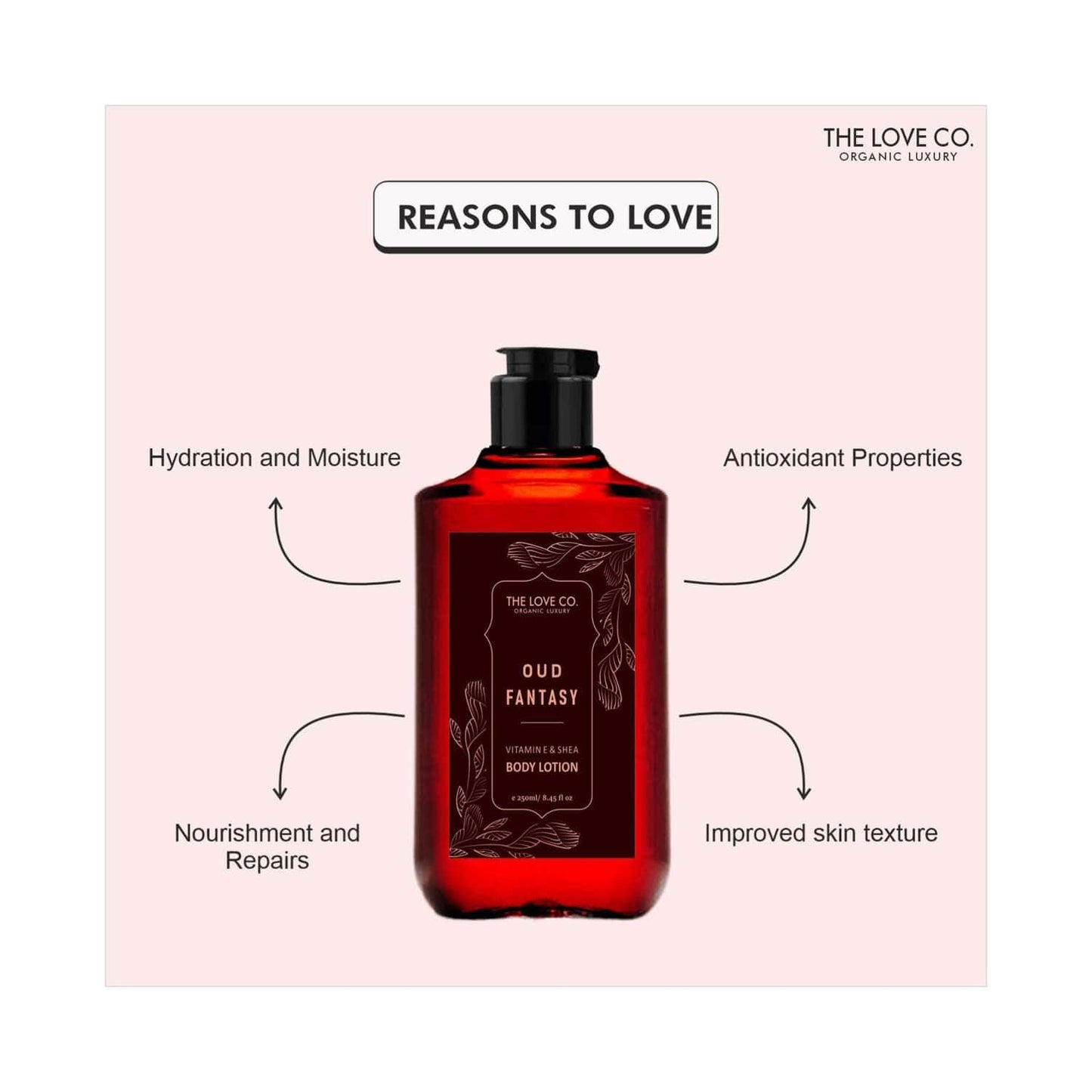 THE LOVE CO. Oud Fantasy Body Lotion Daily Skin Moisture (250ml)