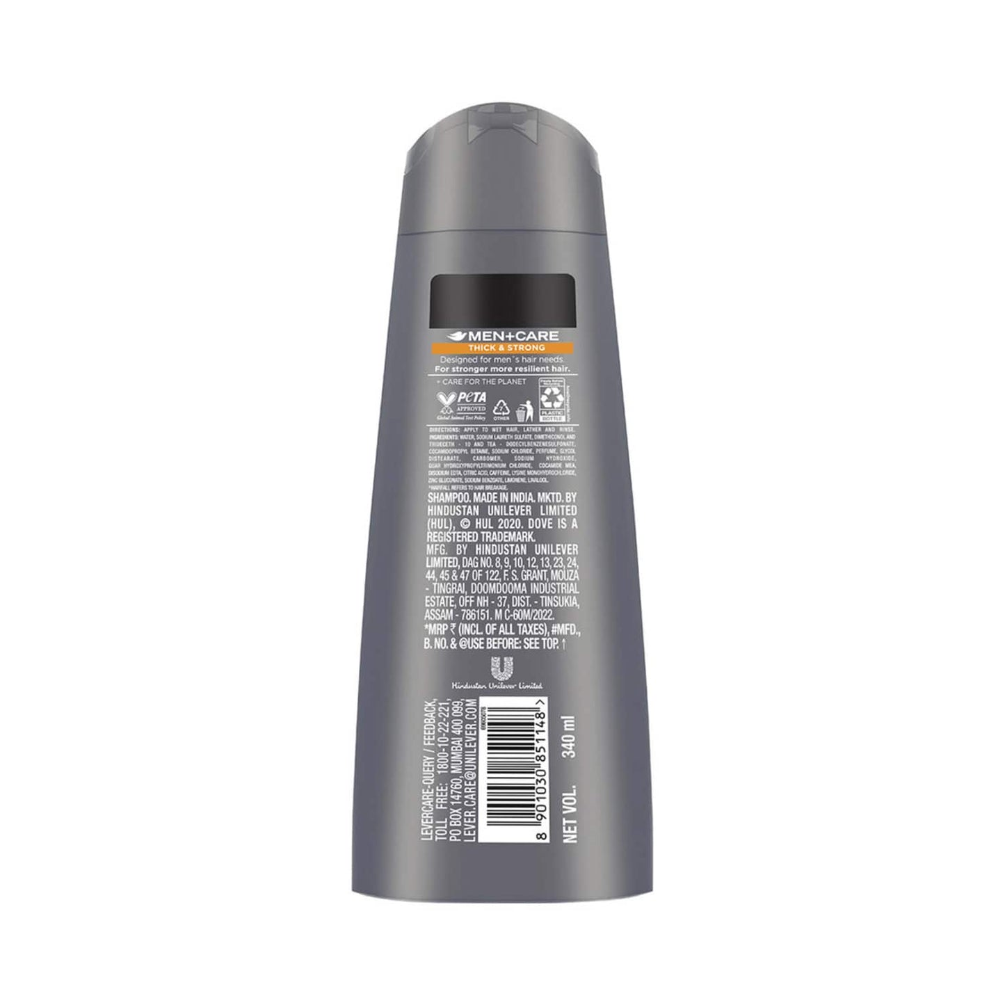 Dove Men+Care Thick & Strong 2 In 1 Shampoo + Conditioner (340ml)