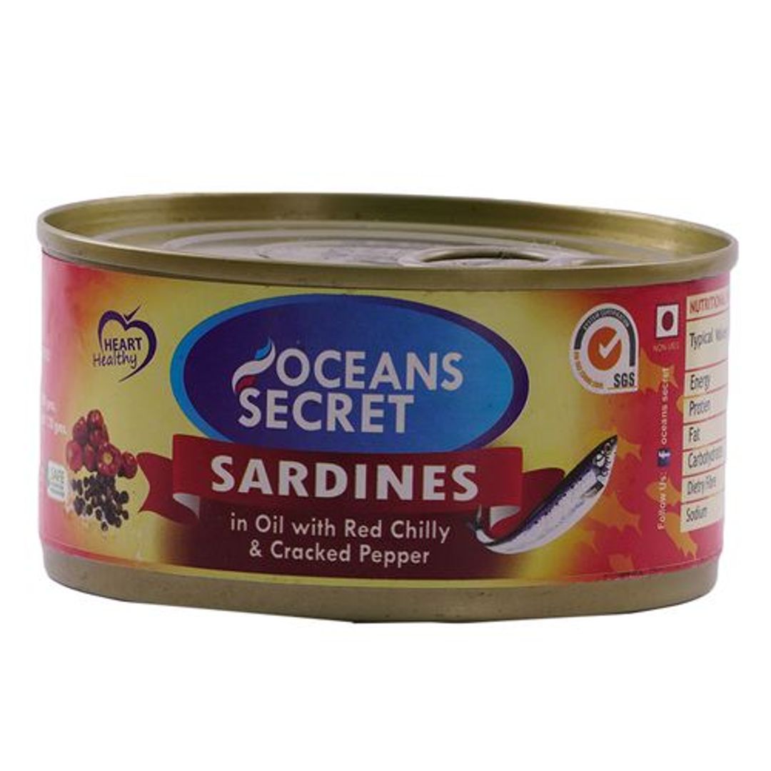 Sardines - In Vegetable Oil With Red Chilly & Cracked Pepper