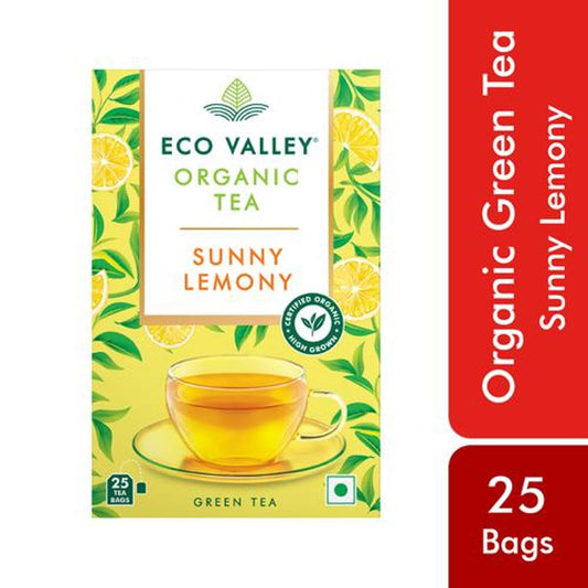 Organic Green Tea - Sunny Lemony, Grown In Nilgiris, Zero Calories, Rich In Antioxidants, Rich In Vitamin C