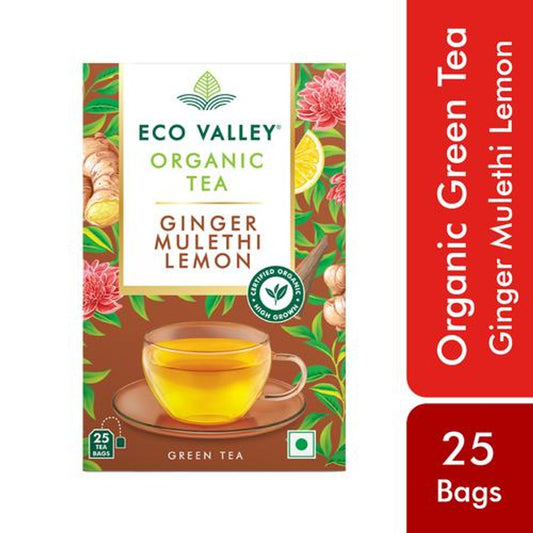 Organic Green Tea - Ginger, Lemon & Mulethi