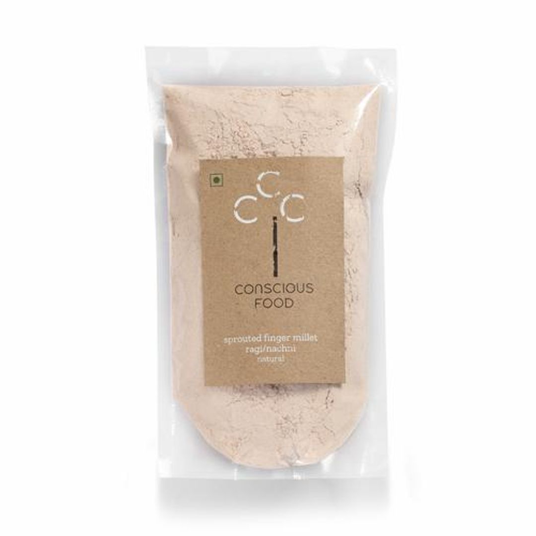 Sprouted Finger Millet/Ragi Flour - Chakki Ground, Rich In Calcium, Iron