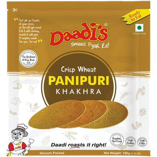 Golden Wheat Crisps - Panipuri Khakhra