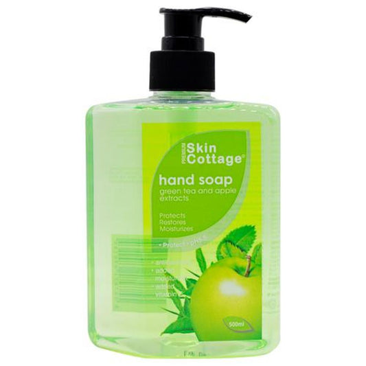 Antibacterial Hand Soap - Green Tea & Apple Extracts, Added Moisturizer, Added Vitamin E