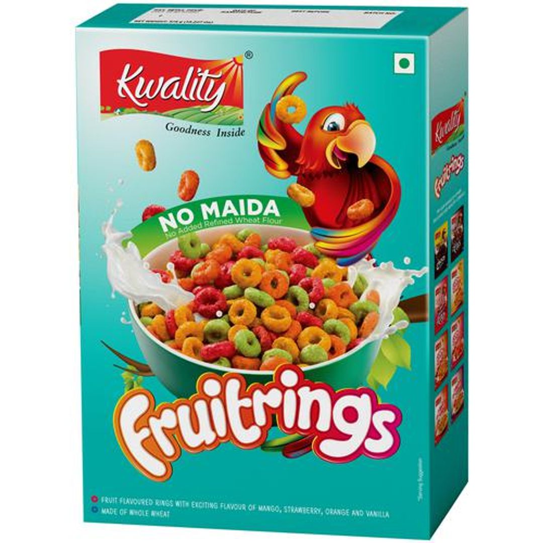 Fruitrings - Flavour Of Mango, Strawberry, Orange & Vanilla, Made Of Whole Wheat