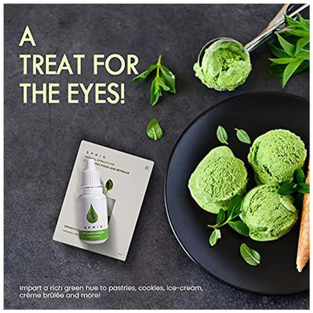 Plant-Based Food & Beverage Colouring - Natural, Spinach Green, For Baking Use