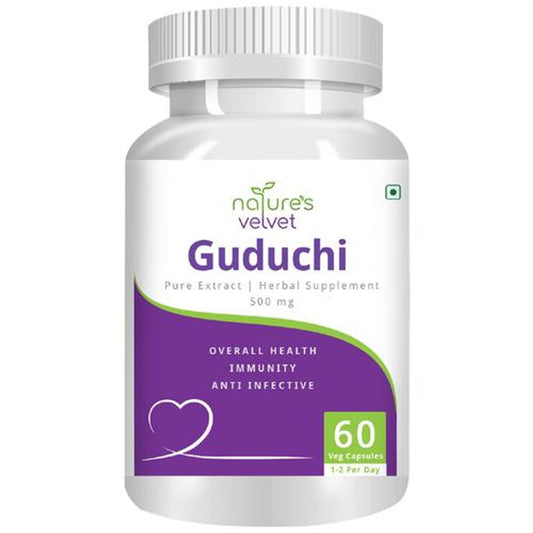 Guduchi Extract 500 mg Vegetarian Capsules - Overall Health, Immunity