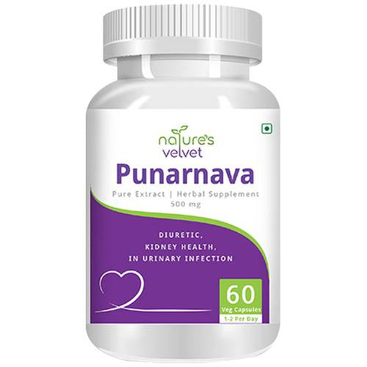 Punarnava Extract 500 mg Vegetarian Capsules - Kidney & UT Health